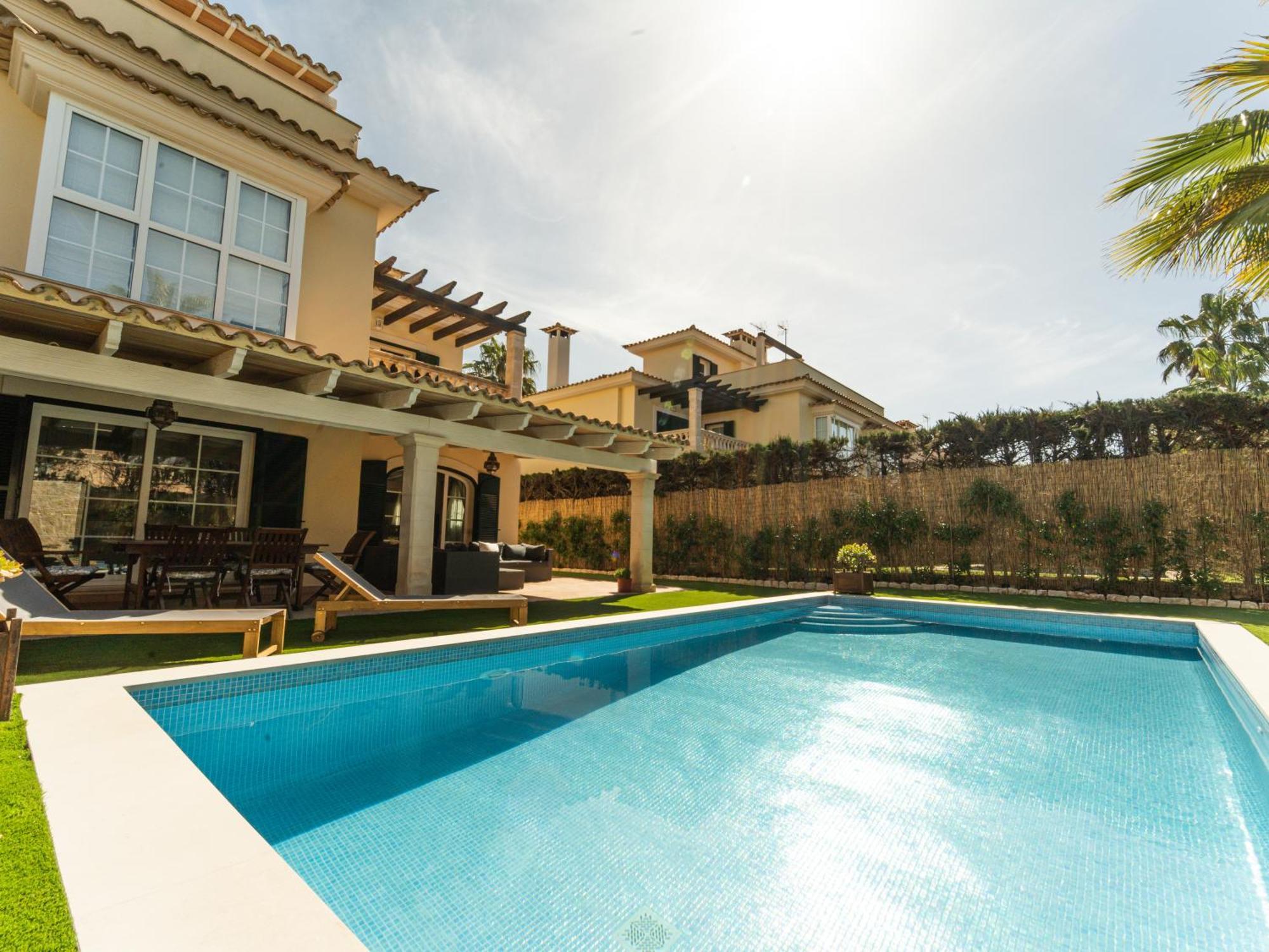 Casa Pinsa - Grosszuegiges Mediterran-Stilvolles Ferienhaus Mit Eigenem Pool In Puig De Ros Llucmajor Kültér fotó