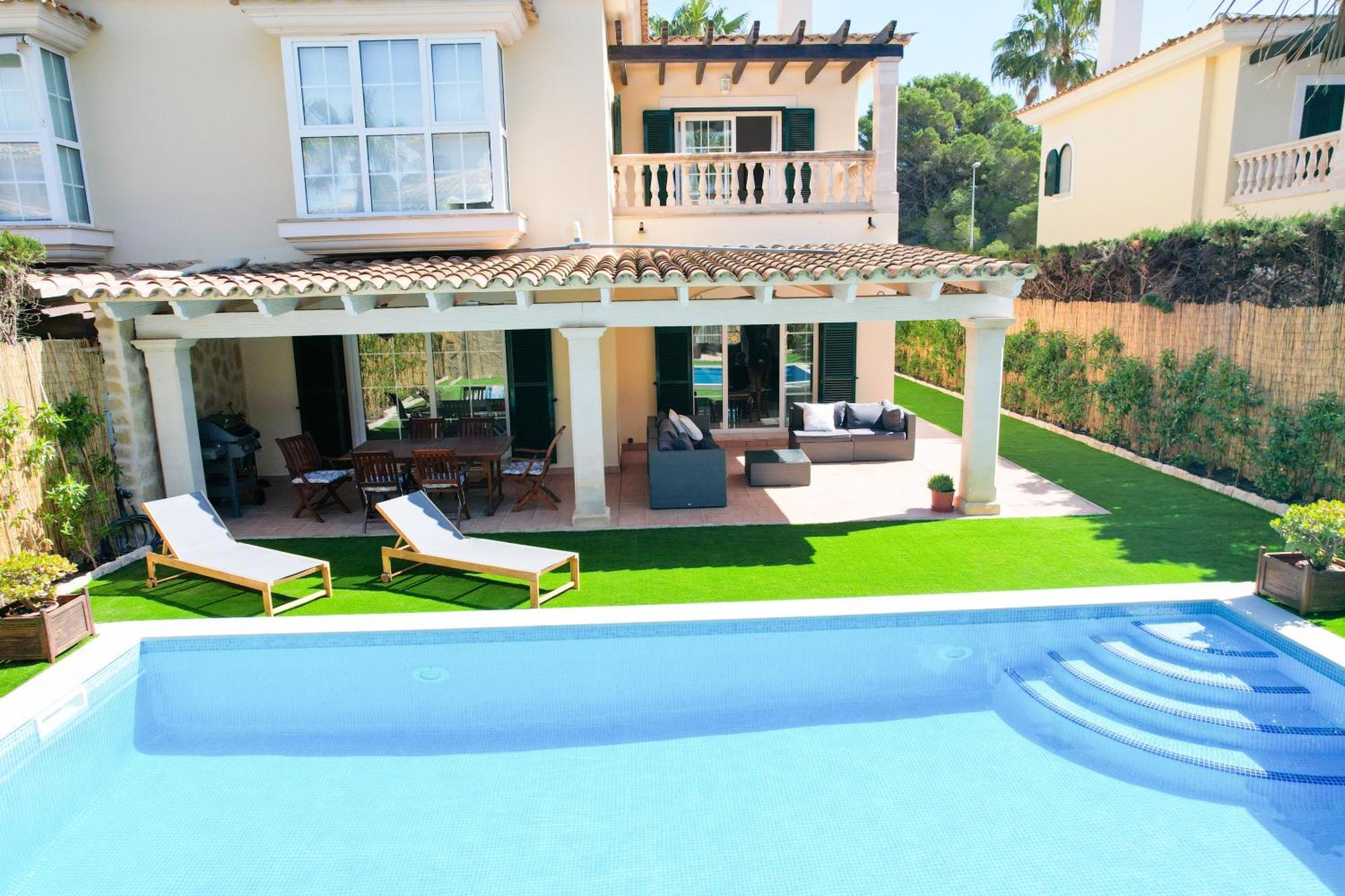 Casa Pinsa - Grosszuegiges Mediterran-Stilvolles Ferienhaus Mit Eigenem Pool In Puig De Ros Llucmajor Kültér fotó